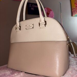 White and pink Kate Spade purse